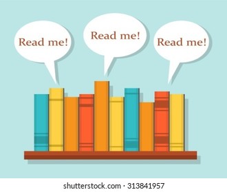 books on the shelf are asked to read them