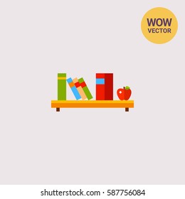 Books on Shelf Icon