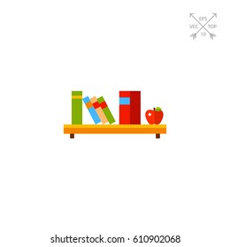 Books on Shelf Icon