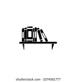 books on the shelf icon. Element of education and science illustration. Premium quality graphic design icon. Signs and symbols collection icon for websites, web design, mobile app on white background