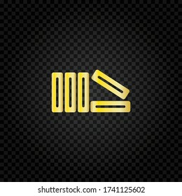 Books on the shelf icon vector illustration