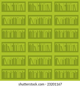 Books on a shelf seamless.Vector illustration.