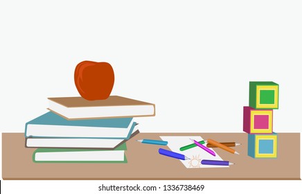 books on a table with different office churn training