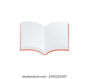 Books opened page of flat style concept