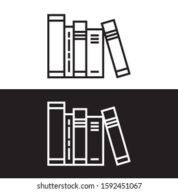 Books outline icon illustration isolated vector sign symbol