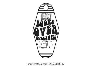 Books Over Bullshits design, vector file