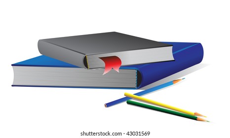 books and pencils