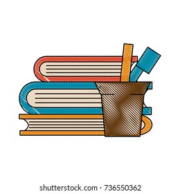 Books and pens