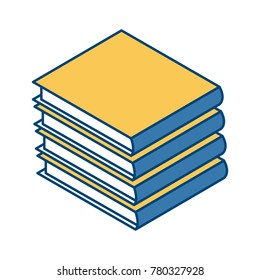 Books piled up