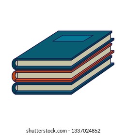 Books piled up symbol
