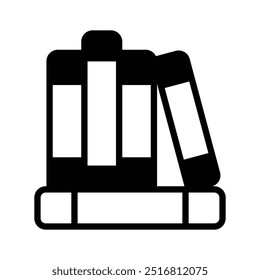 Books rack, bookshelf vector design