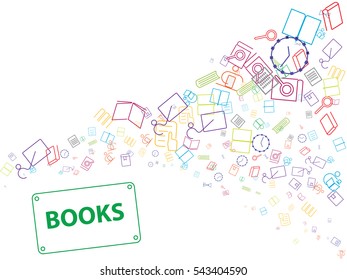 books and reading books image hours, documents and electronic media. abstract background for documents