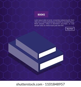 books school isometric icons