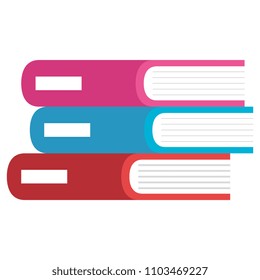 books school pile icon