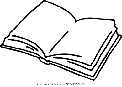 Books for school study or university education, writing diploma, working in classroom. Student, teacher, writer, child  use book get new knowledge, hobby. Hand drawn simple line vector illustration.