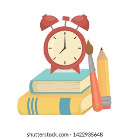 Books and school supplies design