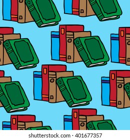 books seamless pattern