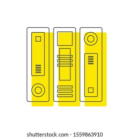 Books set flat design style, vector illustration