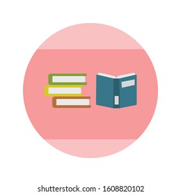 Books simple illustration clip art vector