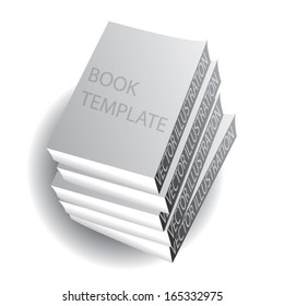 books simple template. blank design. vector illustration