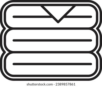 Books stack icon. Books Outline Icon
