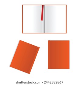 Books Stack Realistic. Books Vector Design. Book Mockup