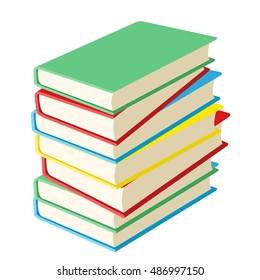 Books stacked