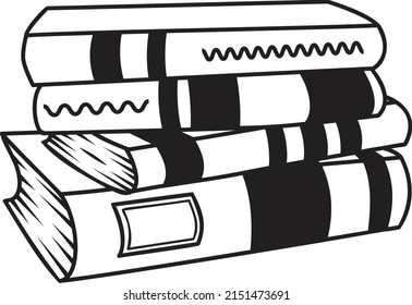 Books Stacked File is suitable for t-shirt, laser cutting, sublimation, hobby, cards, invitations, website or crafts projects. Perfect for magazine, news papers, posters, headers, invitations etc.