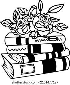 
Books Stacked With FlowersFile is suitable for t-shirt, laser cutting, sublimation, hobby, cards, invitations, website or crafts projects. Perfect for magazine, news papers, posters, header etc.