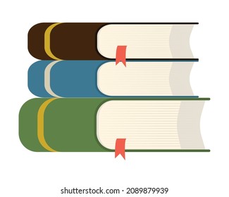 Bücher, gestempelt, Vektorsymbol einzeln