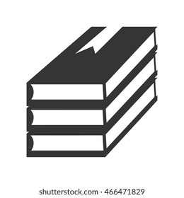 books stacks study library education reading academic vector graphic isolated and flat illustration