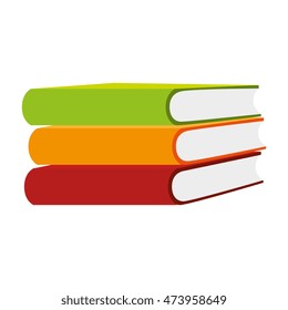 books stacks work office desk utensils workplace objects vector illustration