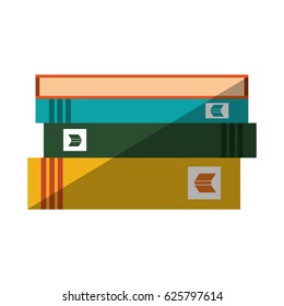 books staked with shadow design