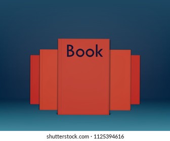 books standing in a row