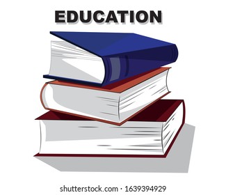 Books step training concept books in a row