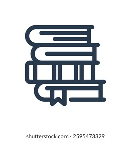 Books for Study Abroad Vector Icon