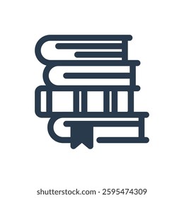 Books for Study Abroad Vector Icon