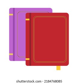 Libros para iconos de estudio. Ilustración vectorial.