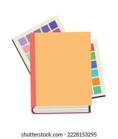 books supply flat icon isolated