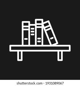 Books, table, education icon vector image. Can also be used for education. Suitable for use on web apps, mobile apps and print media.