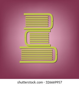 Books tower icon. Education sign