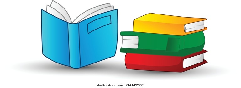 Bücher, Vektorkunst und Illustration
