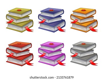 Books vector design illustration isolated on white background