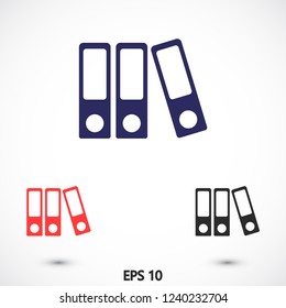books vector icon 10 eps