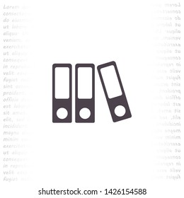 books vector icon 10 eps , Lorem ipsum Flat design