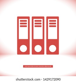 books vector icon 10 eps , Lorem ipsum Flat design