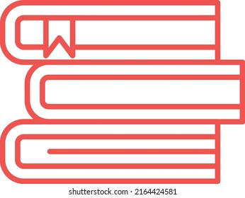 Dibujo vectorial de libros. Se puede usar para imprimir, móviles y aplicaciones web.