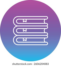 Books vector icon. Can be used for printing, mobile and web applications.