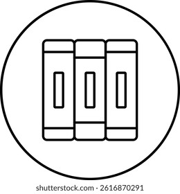 Books vector icon. Can be used for printing, mobile and web applications.