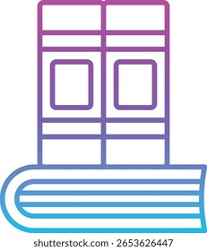 Books vector icon. Can be used for printing, mobile and web applications.